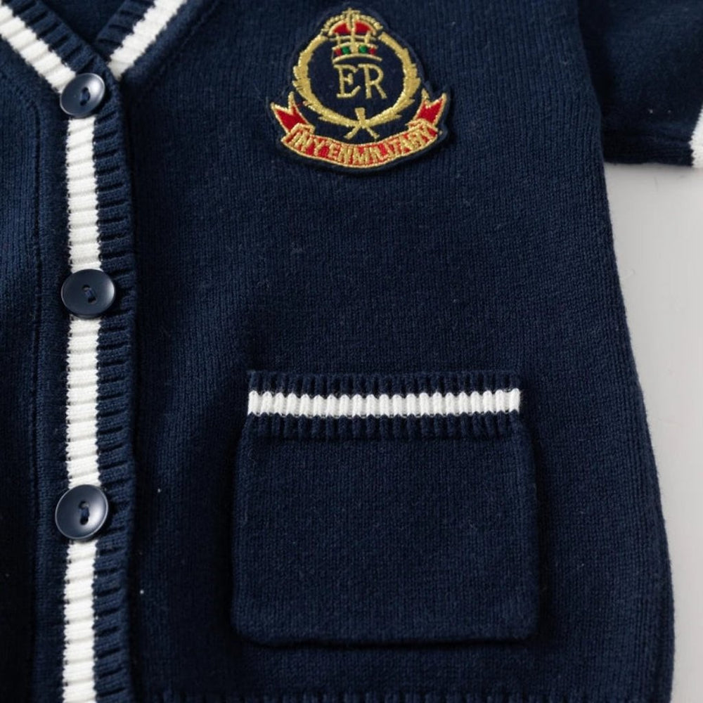 ! Little Charm Jongens Vest – Klassiek Gebreid Design
